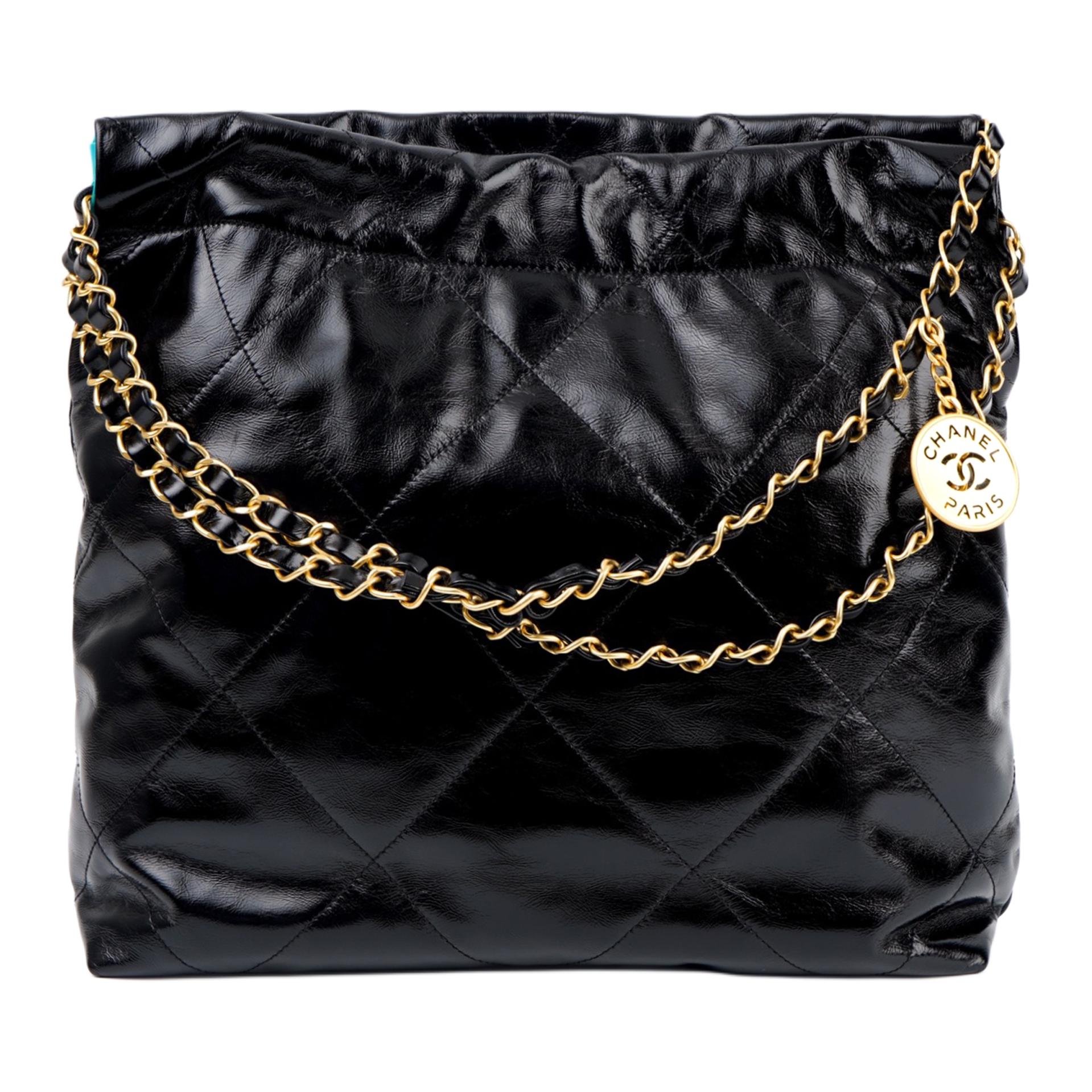 Женская сумка Chanel 23A 22Bag (черная) — фото 4