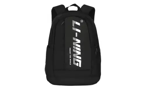 Li Ning Polyester Backpack Regular Kids' Black