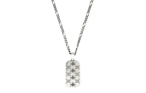 GUCCI Gg Supreme Pendant Necklace