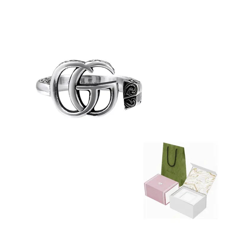Женские кольцо Gucci GG Marmont (серебряное) — фото 6