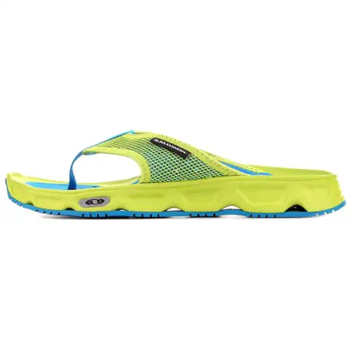 SALOMON Rubber Sole Quiet Flip Flops Men's Neon Yellow