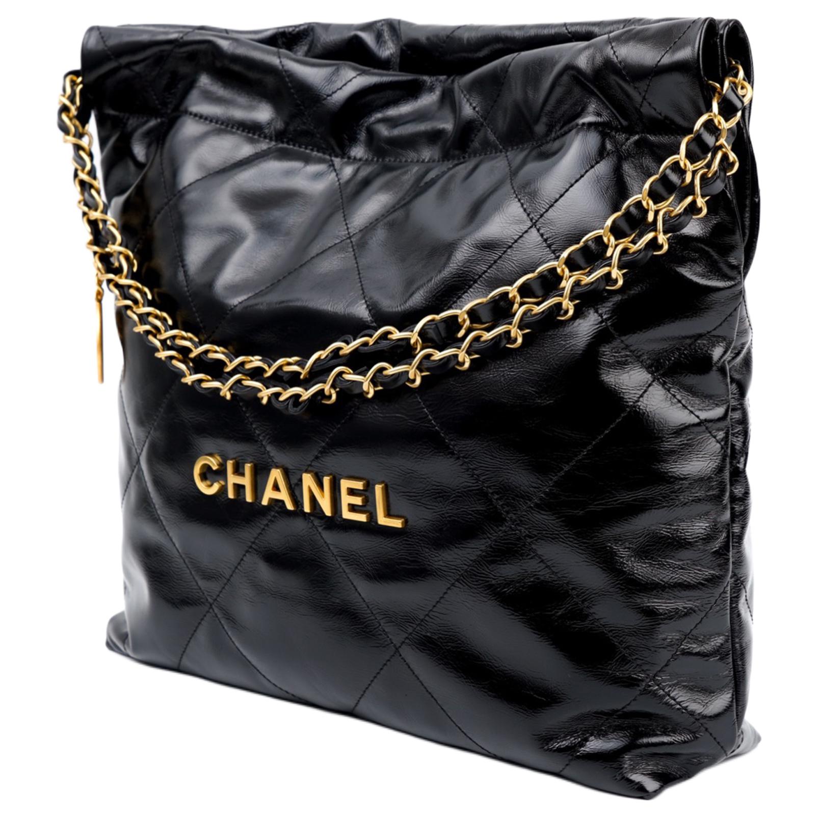 Женская сумка Chanel 23A 22Bag (черная) — фото 3