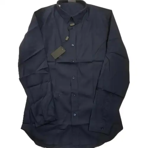 DIOR Shirts Men's Blue Lapel Moderate Shirt