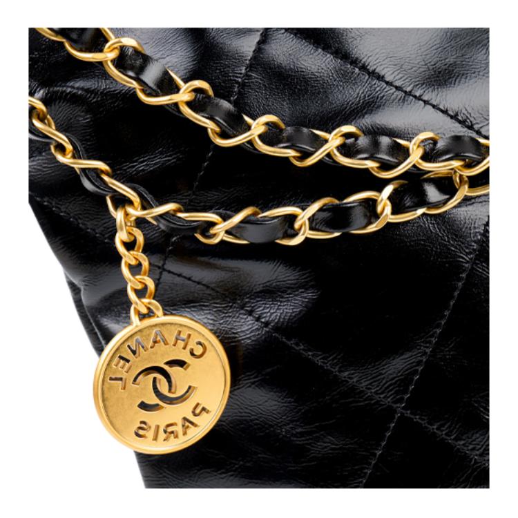 Женская сумка Chanel 23A 22Bag (черная) — фото 6