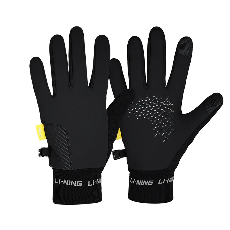 Li Ning Polyamide Sports Gloves Unisex Black