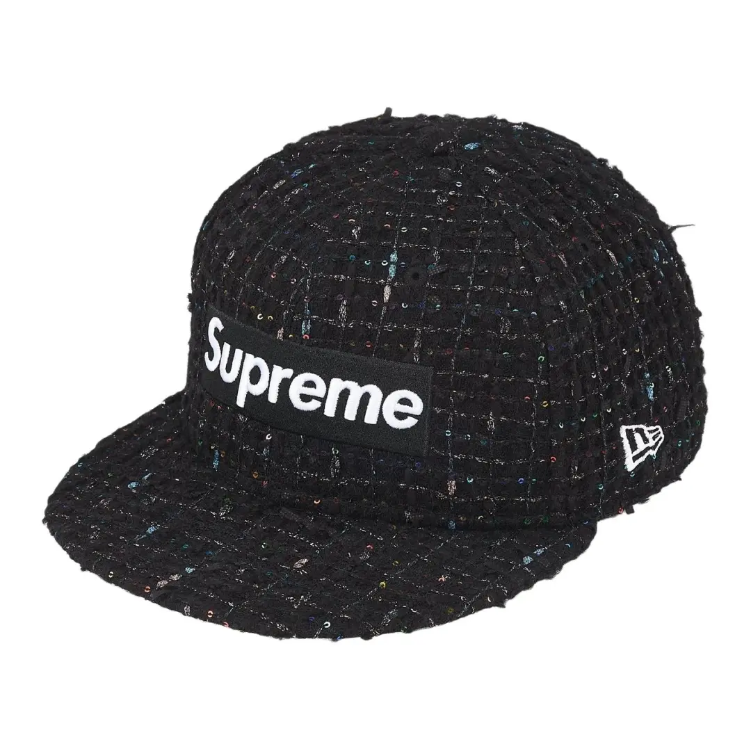 Supreme x New Era Baseball Caps Unisex Black/Red