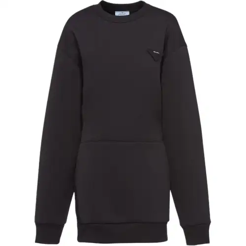 PRADA FW22 Long Sleeved Dress Women's Black