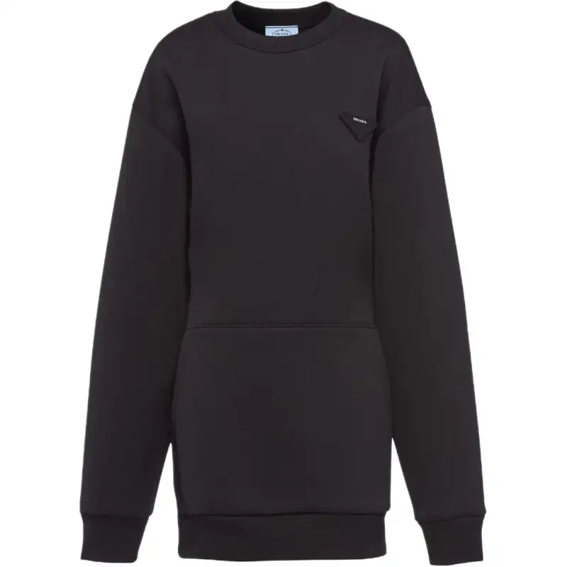 PRADA FW22 Long Sleeved Dress Women's Black