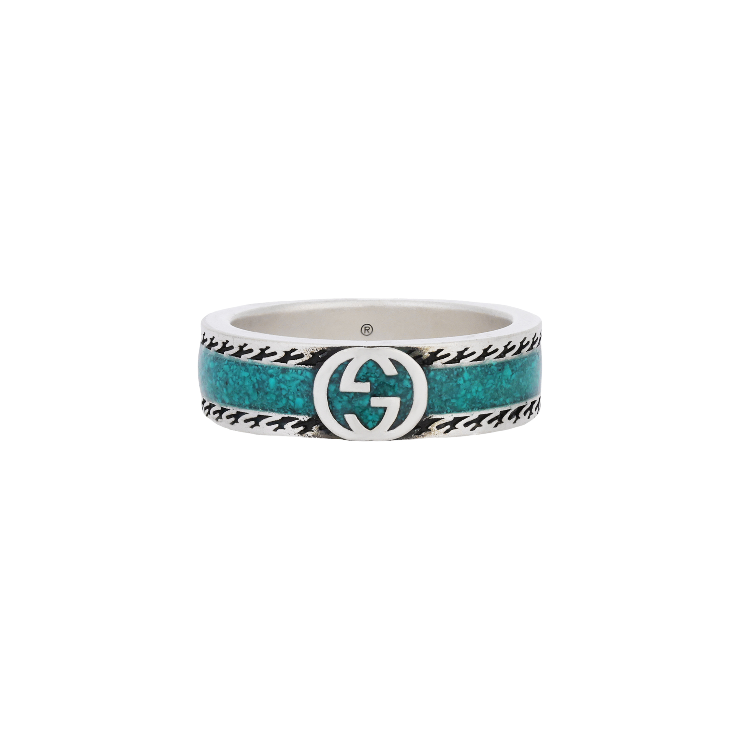 GUCCI Gucci, enamel, ring for men and women, silver 925 sample, for beloved