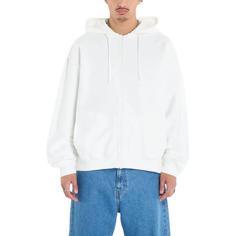 MM6 Maison Margiela Zip-Up Drawstring Hoodie