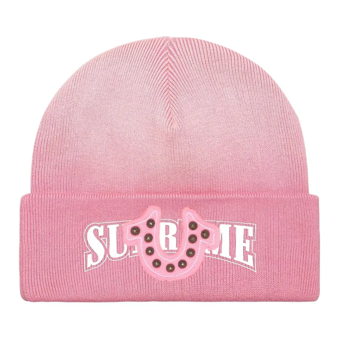 Supreme camouflage-pattern beanie hat