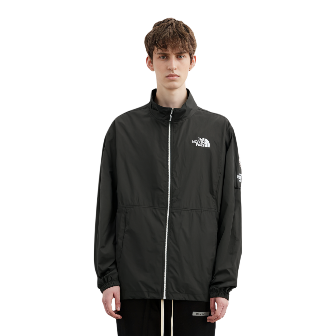 Мужская куртка The North Face Logo (черная) — фото 4