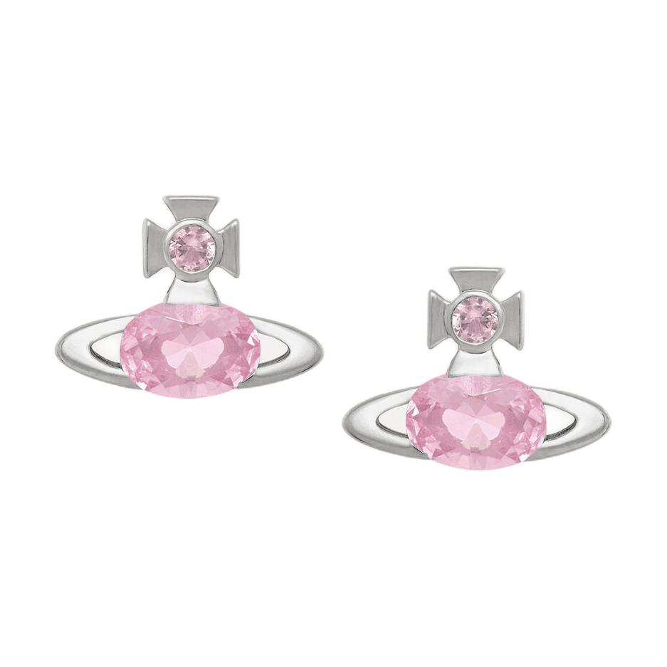 Женские серьги Vivienne Westwood Allie (розово-серебряные)