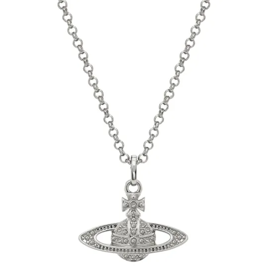 Vivienne Westwood Necklace Mini Bas Relief Pendant Silver