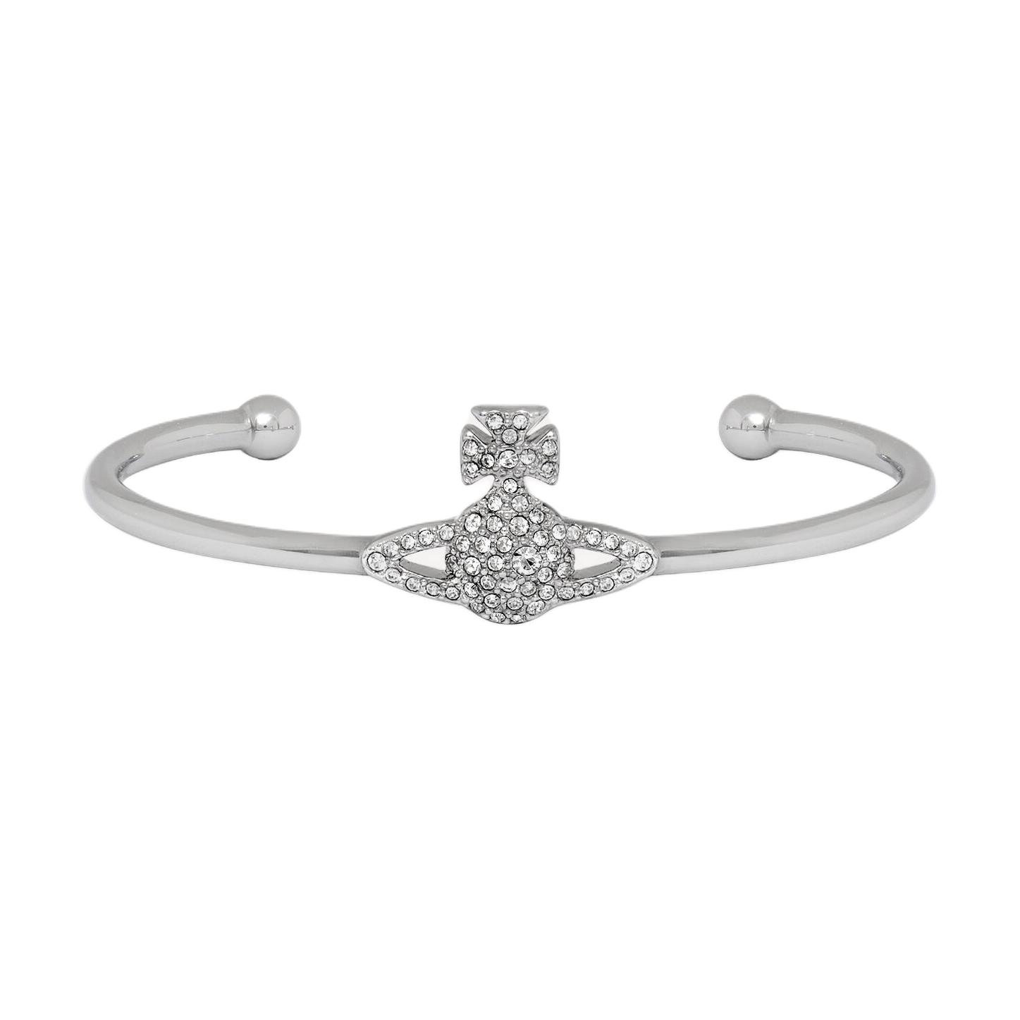 Vivienne Westwood The Queen Mother of the West, Saturn, GRACE Bath full diamond embossed planet bracelet bracelet, brass crystal bracelet, women's style