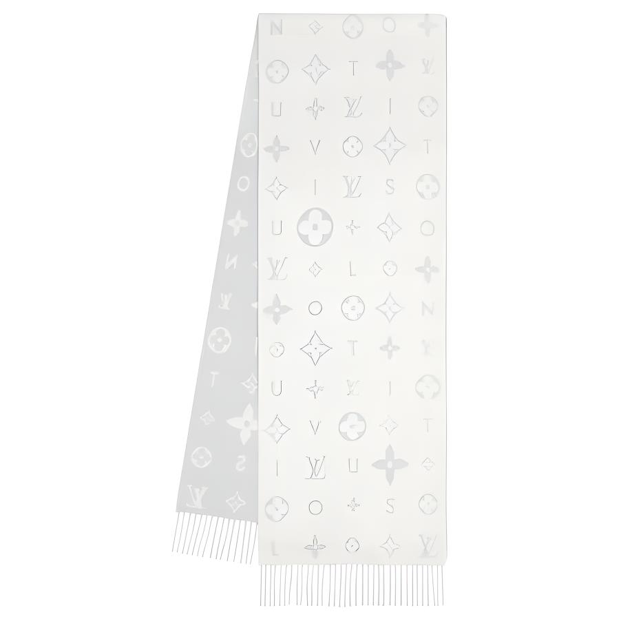 Женский шарф Louis Vuitton M97659 (светло-серый)