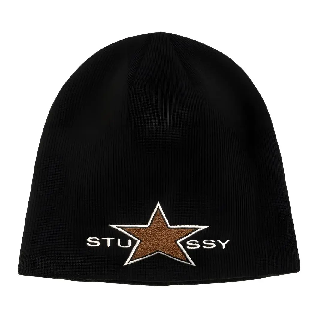 Stussy star-motif beanie hat