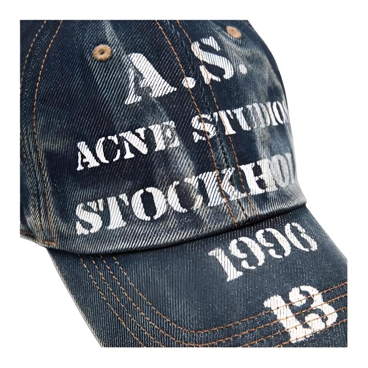 Кепка Acne Studios (синяя) — фото 3
