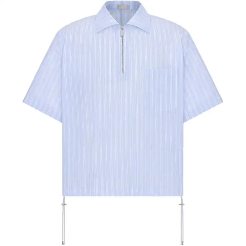 DIOR Shirts Men's Blue Lapel Moderate Other