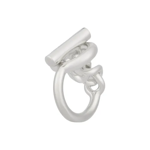 HERMES Croisette 925 Sterling Silver Rings Women's
