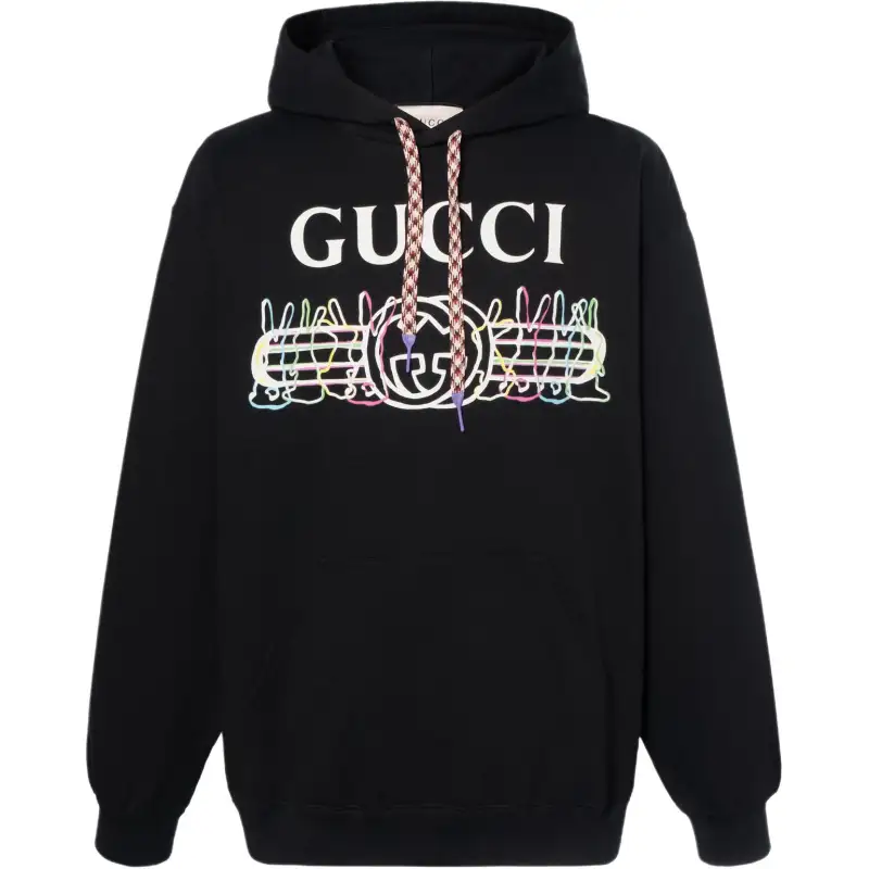 【Previous Season】graffiti logo-print hoodie
