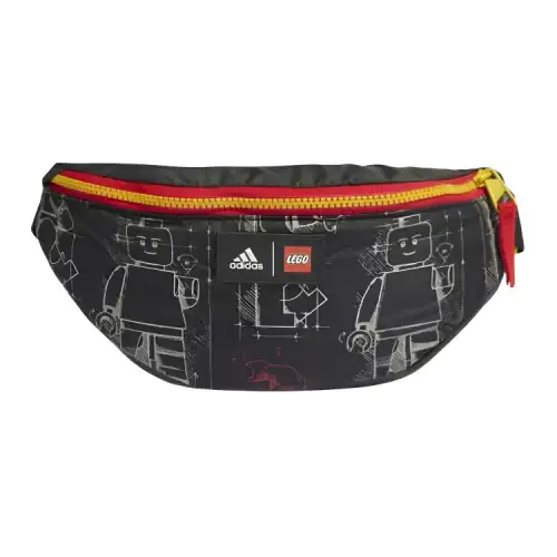 Adidas Recycled Polyester One Shoulder Crossbody Fanny Pack Sling Bag Unisex Black