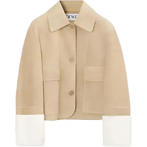 LOEWE Jackets Women's Khaki Lapel Moderate Other