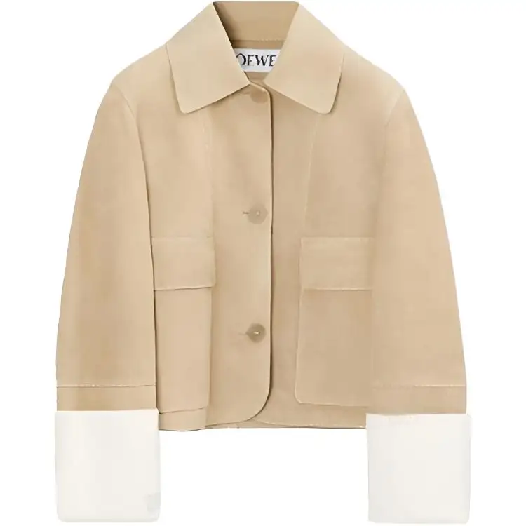 LOEWE Jackets Women's Khaki Lapel Moderate Other