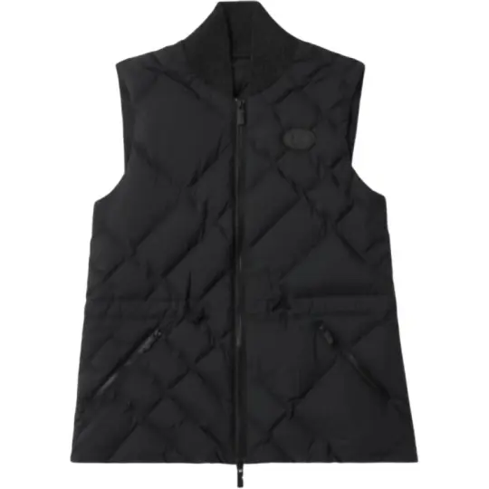 Burberry Quilted Drawstring Waist Padded Vest