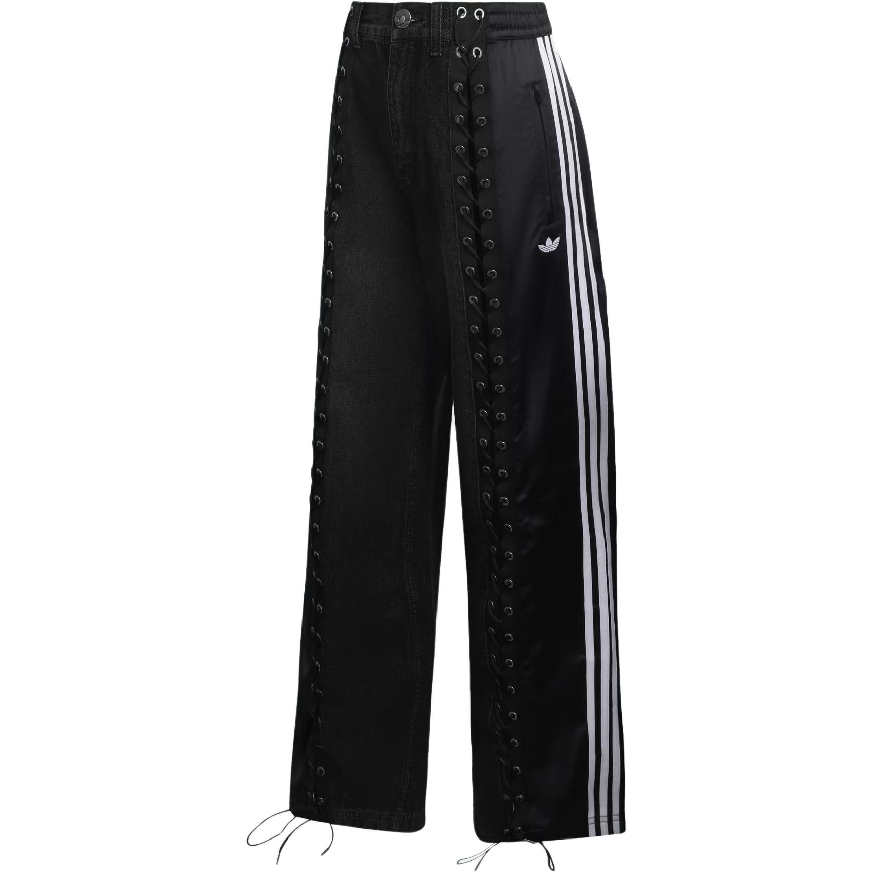 Женские штаны adidas originals FW25 DENIM FB LACING (синие)