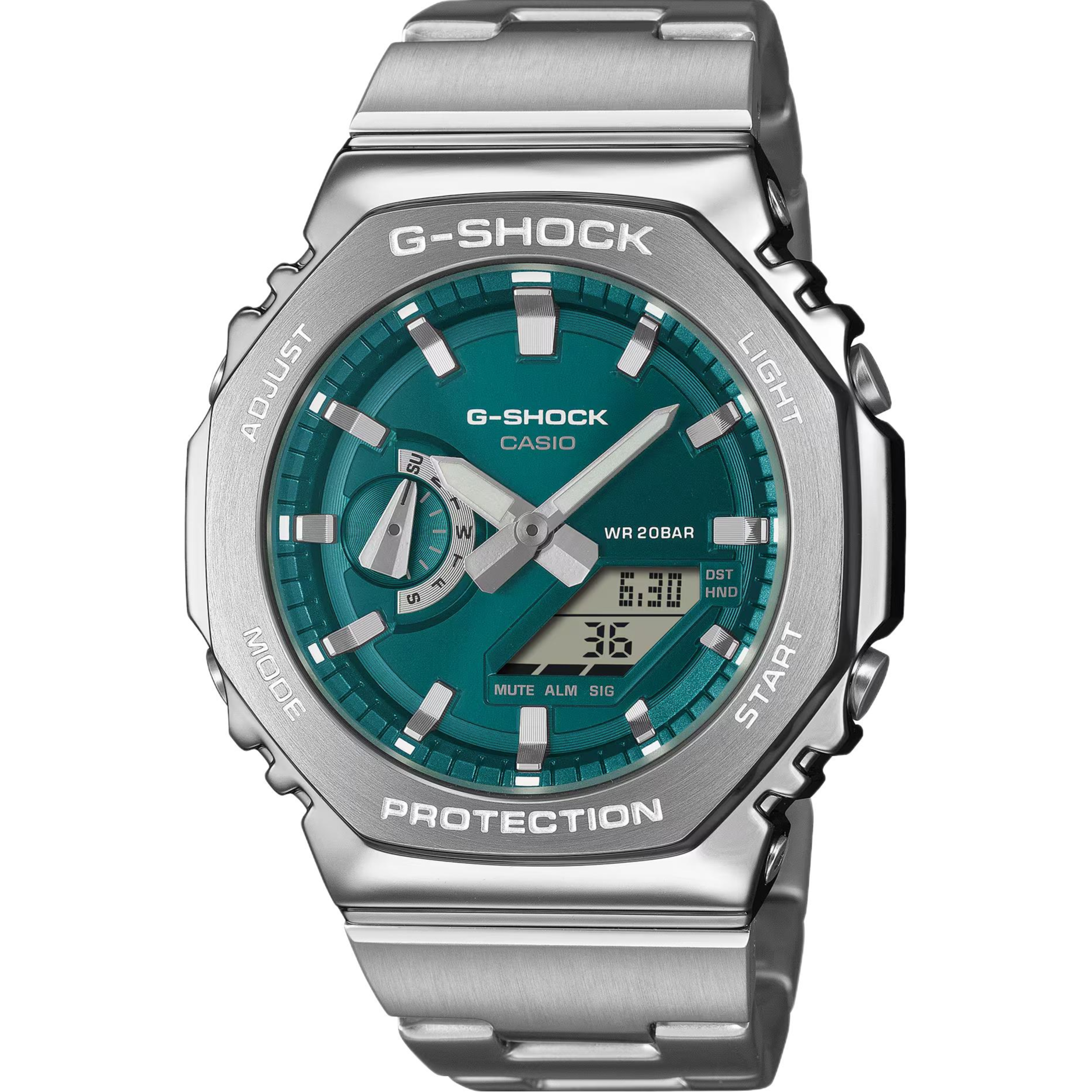 Мужские часы Casio 2100 200 (зеленые)