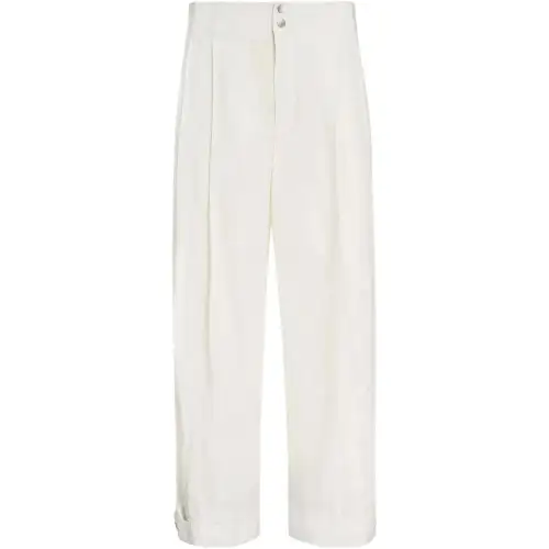 Bottega Veneta SS23 Casual Pants Women's White