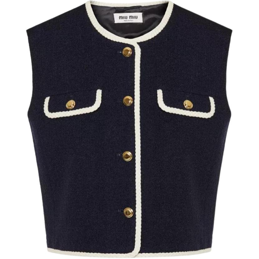 MIU MIU SS24 Vest Women's Black
