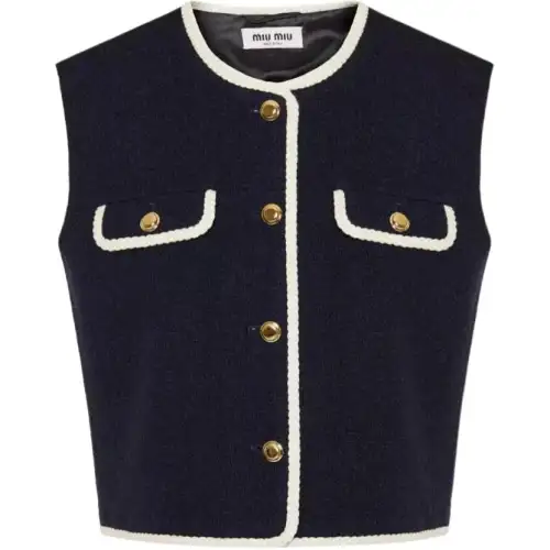 MIU MIU SS24 Vest Women's Black