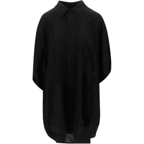 Balenciaga Shirts Women's Black Lapel Moderate Other
