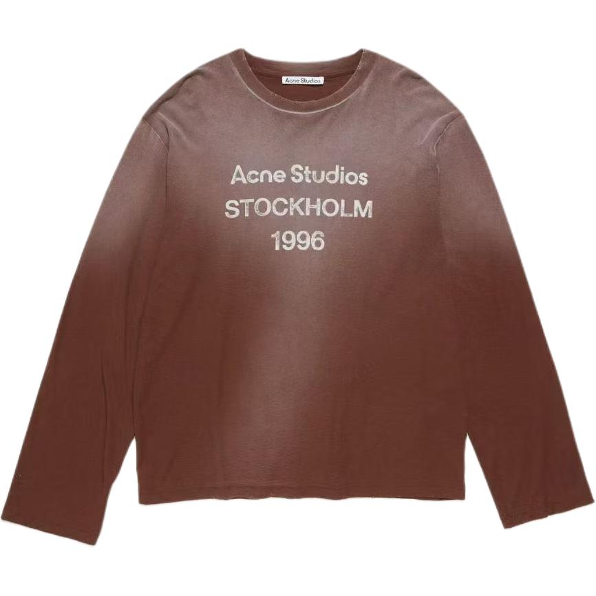 Лонгслив Acne Studios (бордовый)