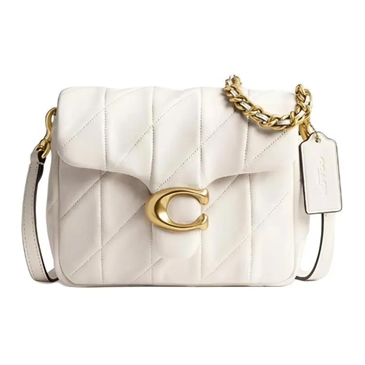 COACH Times Square Tabby Sheepskin Crossbody Bag, Shoulder Bag Medium Women's White