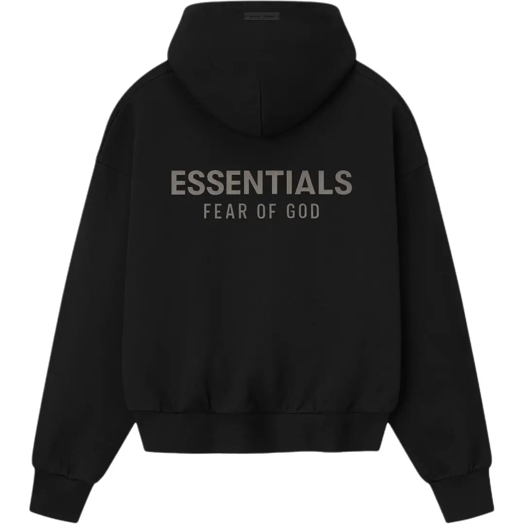 Fear Of God Essentials logo-detail hoodie