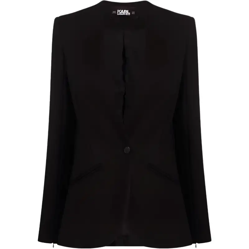 【Previous Season】logo-trim blazer