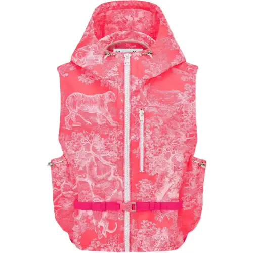 DIOR Quarterly New Products Vests Women's Red Hooded Non Detachable Moderate Other