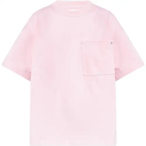 Bottega Veneta Drop Shoulder Sleeve T Shirt Women's Pink