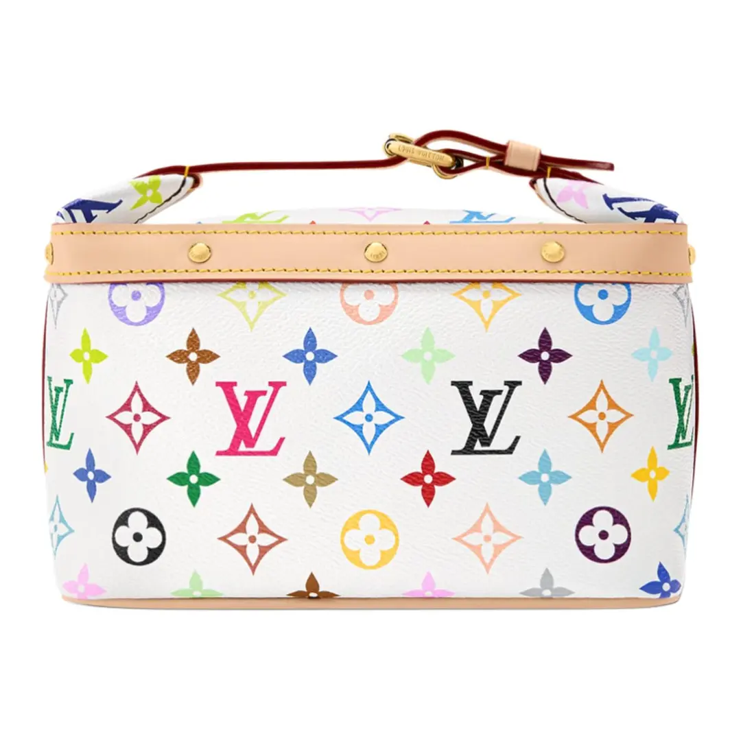 LOUIS VUITTON X Takashi Murakami Collaboration Cruiser Monogram Multicolore Coated Canvas Alliance Toiletry Bag Regular
