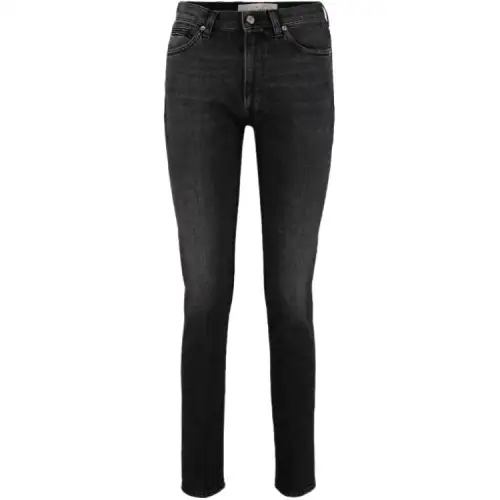 Golden Goose Jeans Women's Black Moderate Straight Fit Pants