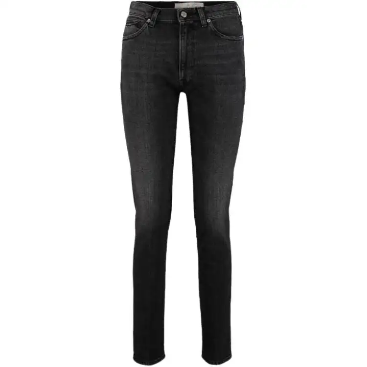 Golden Goose Jeans Women's Black Moderate Straight Fit Pants