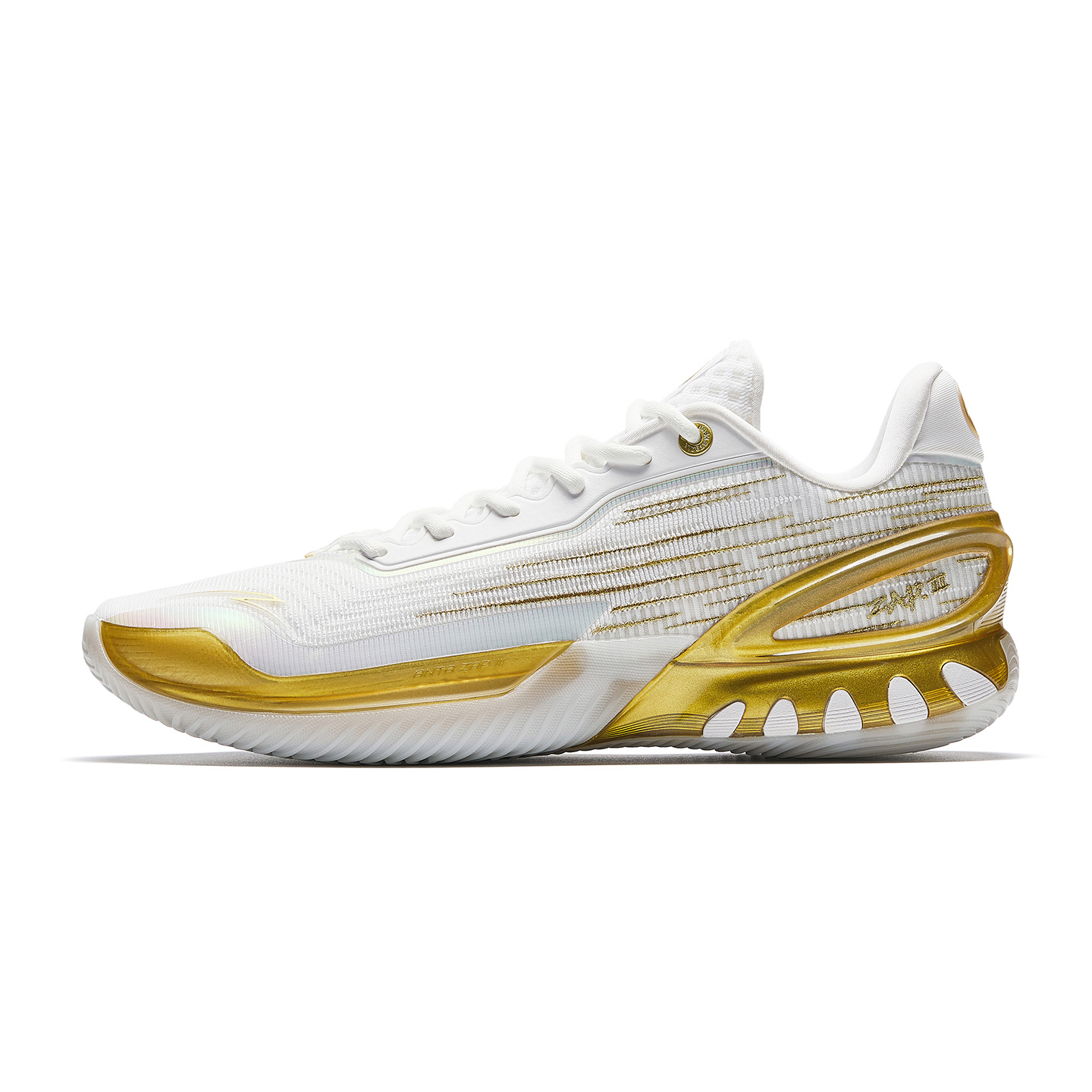 Anta Anta Instant 3 Glory Champion A-SHOCK PRO front fork carbon plate LTR liquid rubber professional combat boost start shock-absorbing and wear-resistant low-top basketball shoes men's platinum