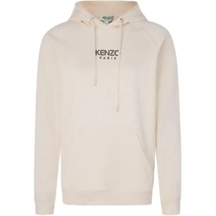 KENZO Sweatshirts Women's Ecru Hooded Moderate Regular