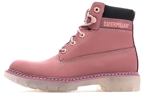 CAT Lyric Thermal Waterproof Abrasion Resistant Height Increasing Slip Resistant Short Outdoor Boots Women's Pink