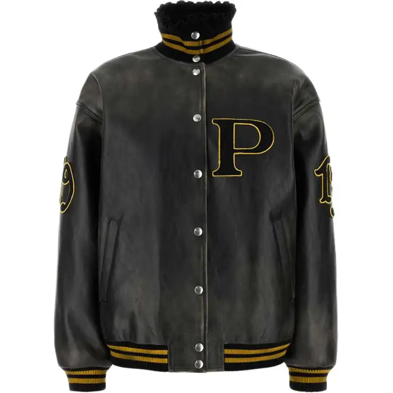 Prada Logo-Patch Bomber Jacket