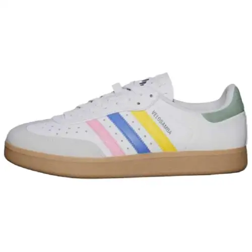 Adidas Velosamba Comfortable Abrasion Resistant Abrasion Resistant Low top Casual Shoes Unisex White Blue Yellow