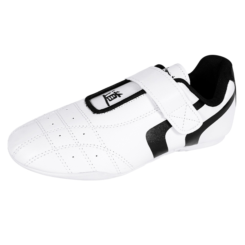 JINGPAI Slip Resistant Abrasion Resistant Slip Resistant Abrasion Resistant Low top Taekwondo Shoes Unisex Black White